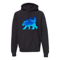 Wild Bear On Fire Premium Hoodie