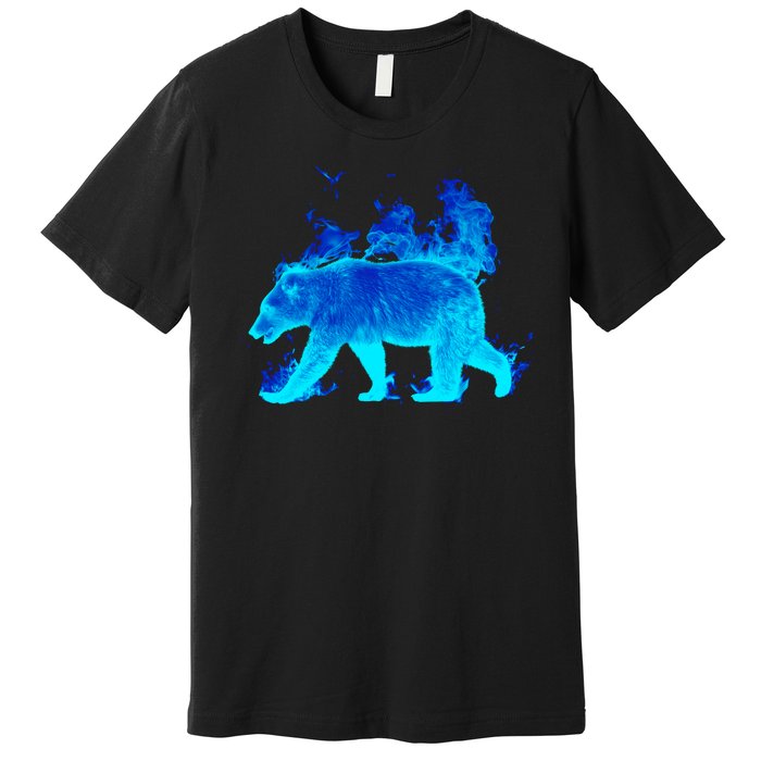 Wild Bear On Fire Premium T-Shirt