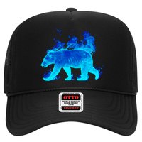 Wild Bear On Fire Trucker Hat