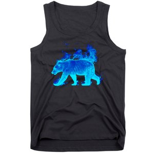 Wild Bear On Fire Tank Top