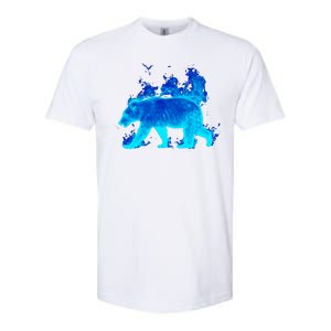 Wild Bear On Fire Softstyle CVC T-Shirt