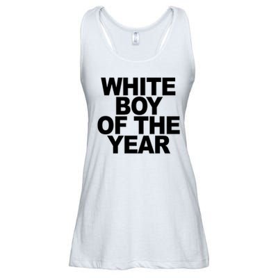 White Boy Of The Year Ladies Essential Flowy Tank