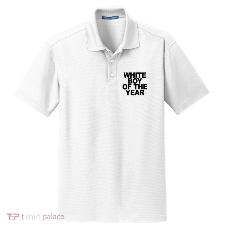 White Boy Of The Year Dry Zone Grid Polo