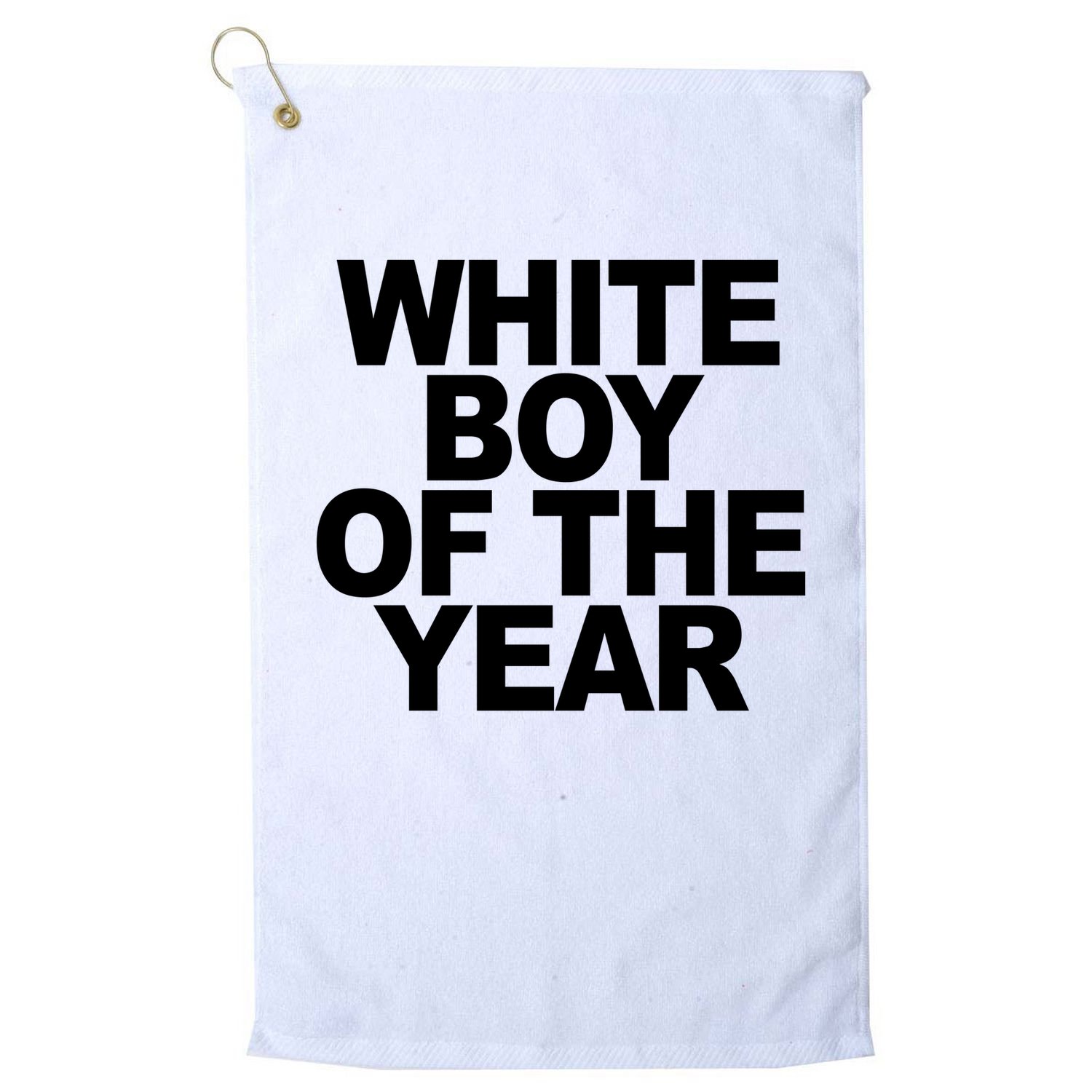 White Boy Of The Year Golf Towel