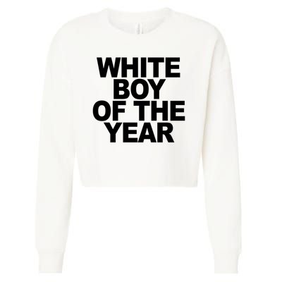 White Boy Of The Year Cropped Pullover Crew