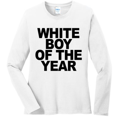 White Boy Of The Year Ladies Long Sleeve Shirt
