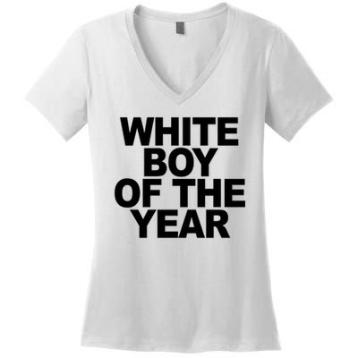 White Boy Of The Year Women's V-Neck T-Shirt