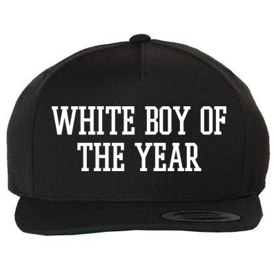 White Boy Of The Year Wool Snapback Cap