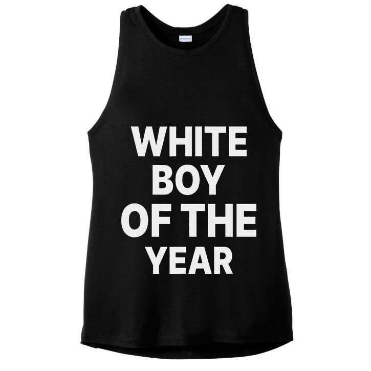 White Boy Of The Year Ladies PosiCharge Tri-Blend Wicking Tank