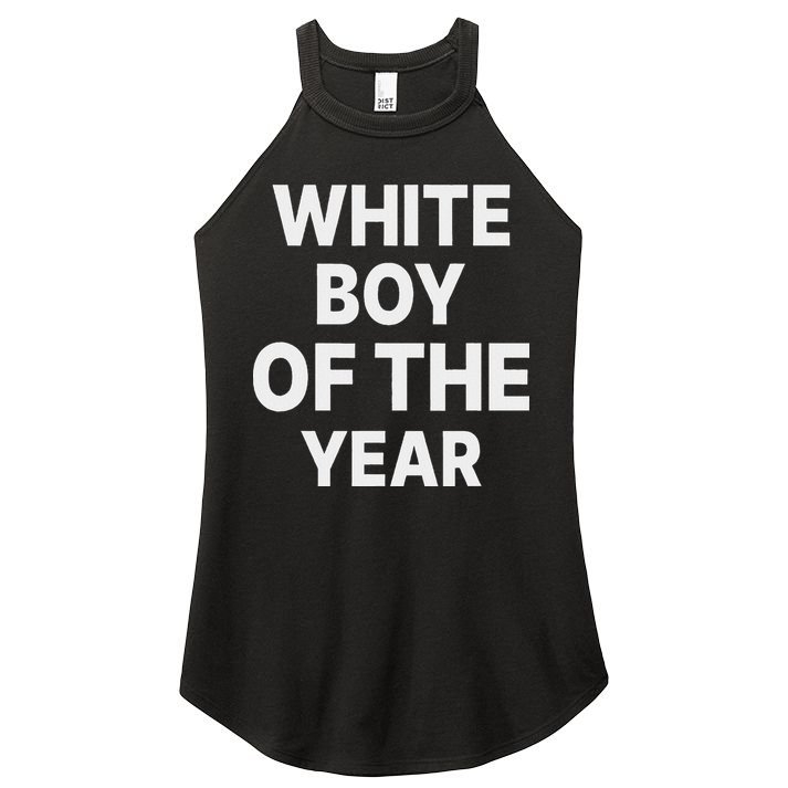 White Boy Of The Year Women's Perfect Tri Rocker Tank