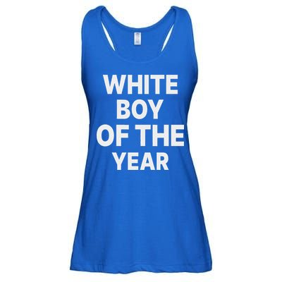 White Boy Of The Year Ladies Essential Flowy Tank