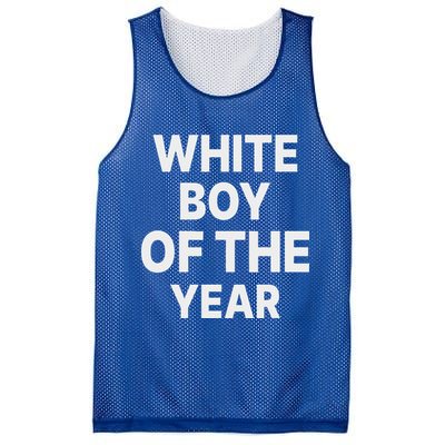 White Boy Of The Year Mesh Reversible Basketball Jersey Tank