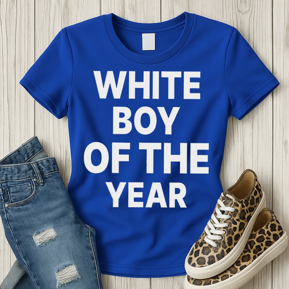 White Boy Of The Year Womens T-Shirt