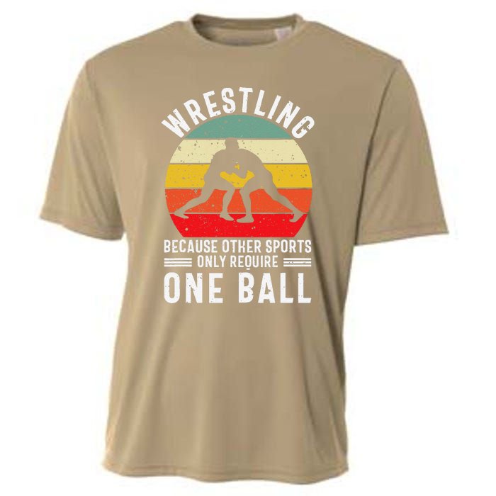 Wrestling Because Other Sports Only Require One Ball Cooling Performance Crew T-Shirt