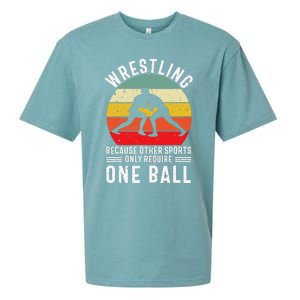 Wrestling Because Other Sports Only Require One Ball Sueded Cloud Jersey T-Shirt