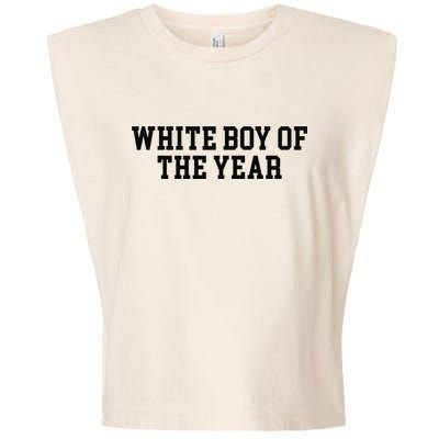 White Boy Of The Year Garment-Dyed Women's Muscle Tee