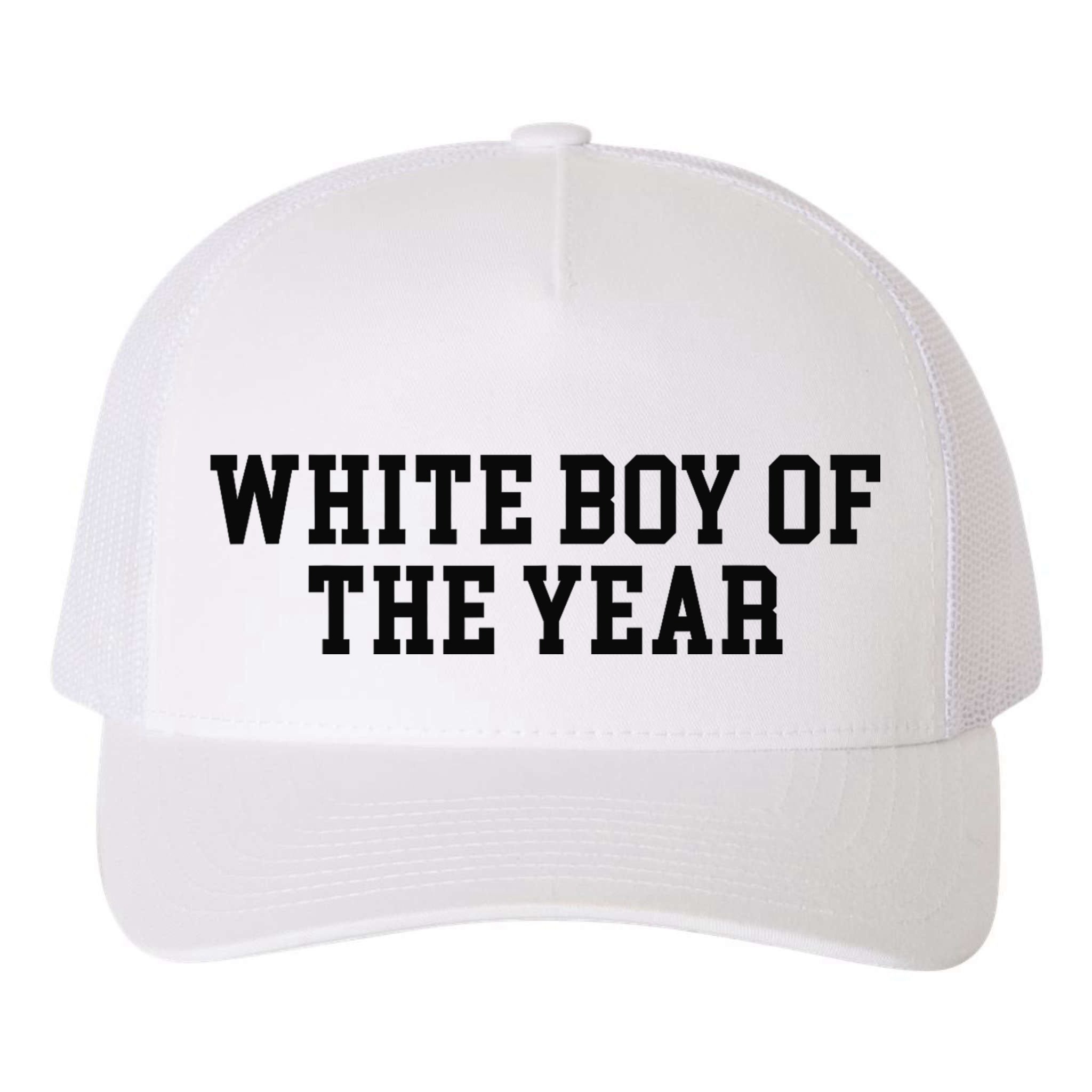 White Boy Of The Year Yupoong Adult 5-Panel Trucker Hat