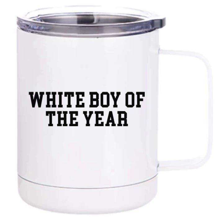 White Boy Of The Year 12 oz Stainless Steel Tumbler Cup