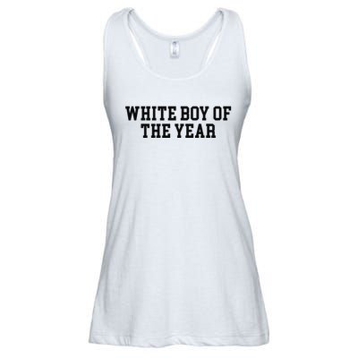 White Boy Of The Year Ladies Essential Flowy Tank