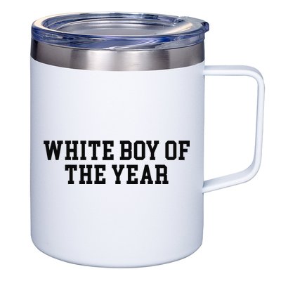 White Boy Of The Year 12oz Stainless Steel Coffee Mug
