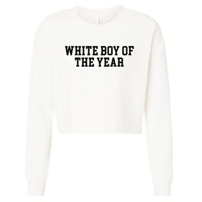 White Boy Of The Year Cropped Pullover Crew