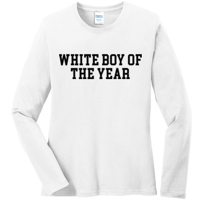 White Boy Of The Year Ladies Long Sleeve Shirt