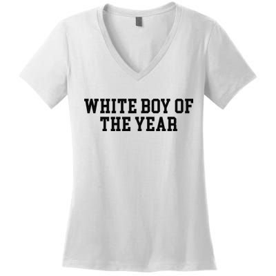 White Boy Of The Year Women's V-Neck T-Shirt