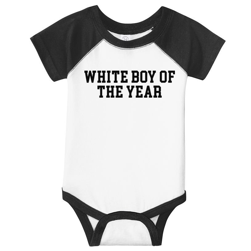 White Boy Of The Year Infant Baby Jersey Bodysuit