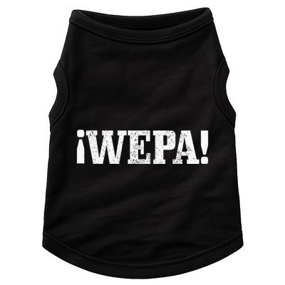 Wepa Boricua Puerto Rico Rican Latin Spanish Slang Funny Doggie Tank