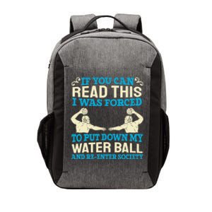 Water Ball Polo Team Swimming Sport Waterpolo Players Vector Backpack