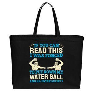 Water Ball Polo Team Swimming Sport Waterpolo Players Cotton Canvas Jumbo Tote