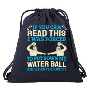 Water Ball Polo Team Swimming Sport Waterpolo Players Drawstring Bag