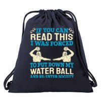 Water Ball Polo Team Swimming Sport Waterpolo Players Drawstring Bag