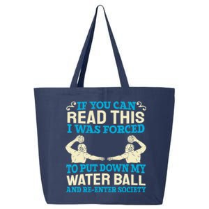 Water Ball Polo Team Swimming Sport Waterpolo Players 25L Jumbo Tote