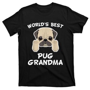 World's Best Pug Grandma Dog Granddog T-Shirt