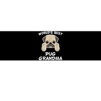 World's Best Pug Grandma Dog Granddog Bumper Sticker