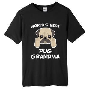 World's Best Pug Grandma Dog Granddog Tall Fusion ChromaSoft Performance T-Shirt