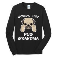 World's Best Pug Grandma Dog Granddog Tall Long Sleeve T-Shirt