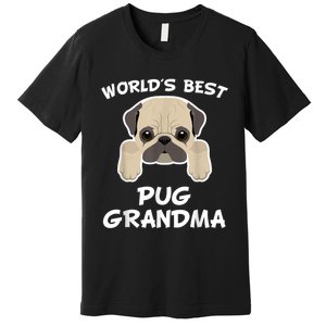 World's Best Pug Grandma Dog Granddog Premium T-Shirt