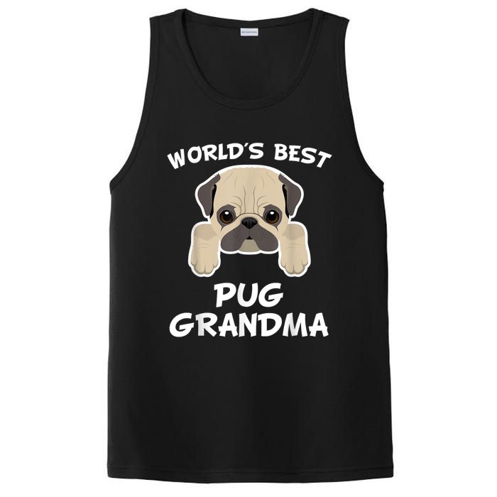 World's Best Pug Grandma Dog Granddog PosiCharge Competitor Tank