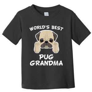 World's Best Pug Grandma Dog Granddog Toddler T-Shirt