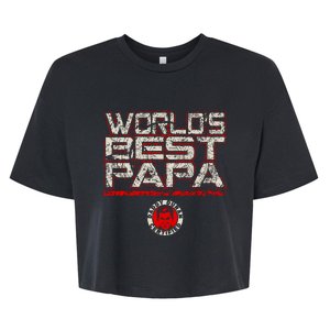 World’S Best Papa Bella+Canvas Jersey Crop Tee