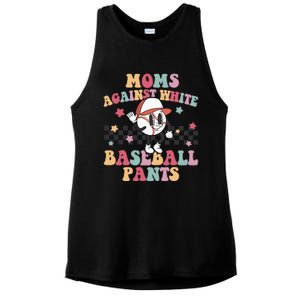 White Baseball Pants Funny Baseball Mama Baseball Mom Ladies PosiCharge Tri-Blend Wicking Tank