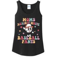 White Baseball Pants Funny Baseball Mama Baseball Mom Ladies Essential Tank