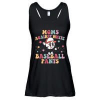 White Baseball Pants Funny Baseball Mama Baseball Mom Ladies Essential Flowy Tank