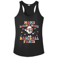 White Baseball Pants Funny Baseball Mama Baseball Mom Ladies PosiCharge Competitor Racerback Tank