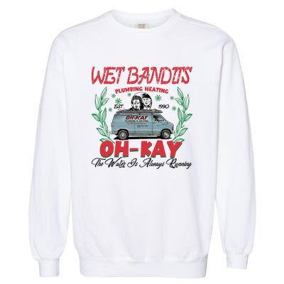 Wet Bandits Plumbing Heating Est 1990 Oh Kay Horror Character Garment-Dyed Sweatshirt