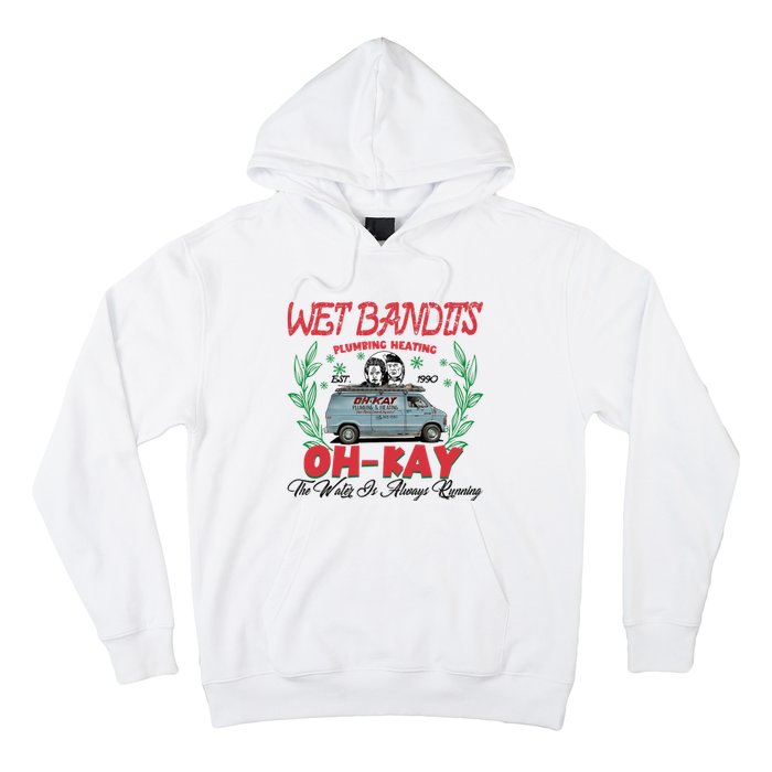 Wet Bandits Plumbing Heating Est 1990 Oh Kay Horror Character Hoodie