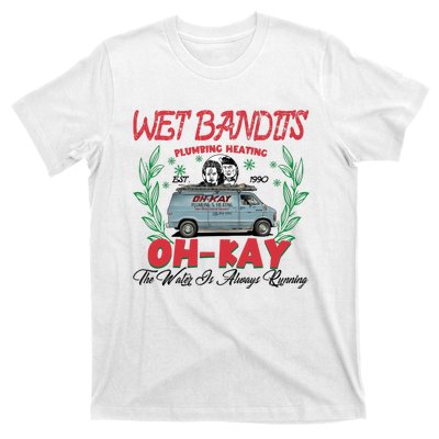 Wet Bandits Plumbing Heating Est 1990 Oh Kay Horror Character T-Shirt