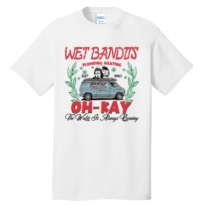 Wet Bandits Plumbing Heating Est 1990 Oh Kay Horror Character Tall T-Shirt